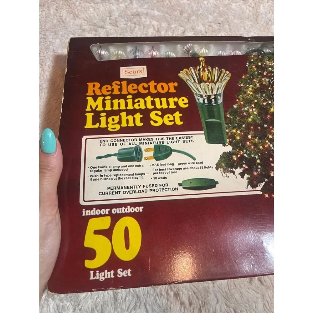 Sears vintage  Multicolor Reflector Miniature Light Set